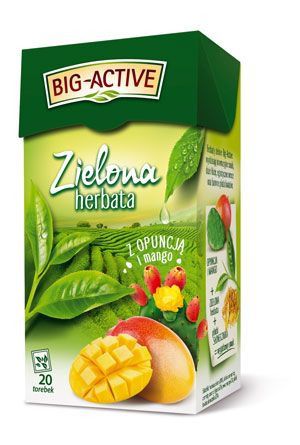 Herbata big-active zielona z opuncją i mango 20t