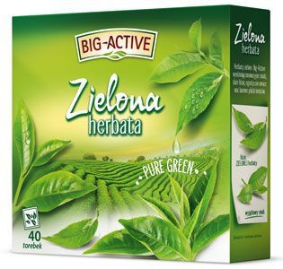 Herbata big-active pure green zielona 40t