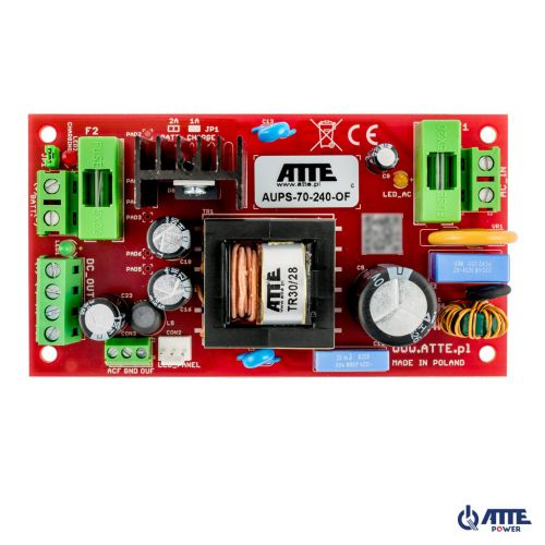 Zasilacz buforowy smps 24v 3a 72w atte aups-70-240-of - możliwość montażu - zadzwoń: 34 333 57 04 -
