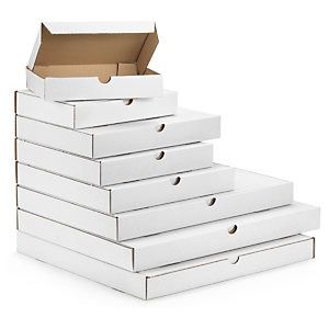 Karton fasonowy (pocztowy) płaski biały 240x180x50