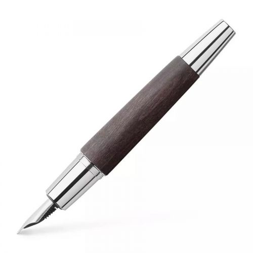 Pióro wieczne e-motion faber-castell - pearwood f, czarne