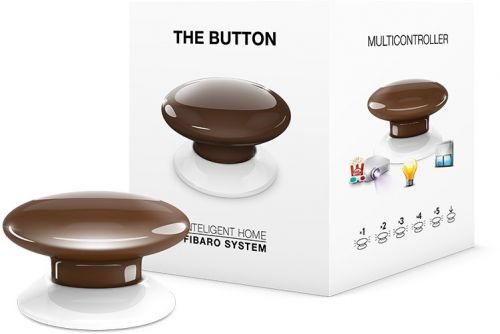 Fibaro the button  ( przycisk brązowy ) - możliwość montażu - zadzwoń: 34 333 57 04 - 37 sklepów w c