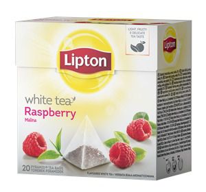 Herbata lipton white tea malina - 20 torebek